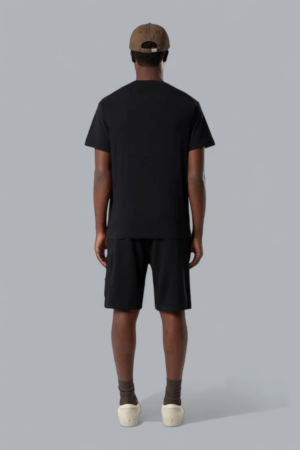 ORGANIC COTTON JERSEY 'FISSATO' EFFECT T-SHIRT