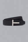 SOFT GRAIN LEATHER REVERSIBLE T BELT