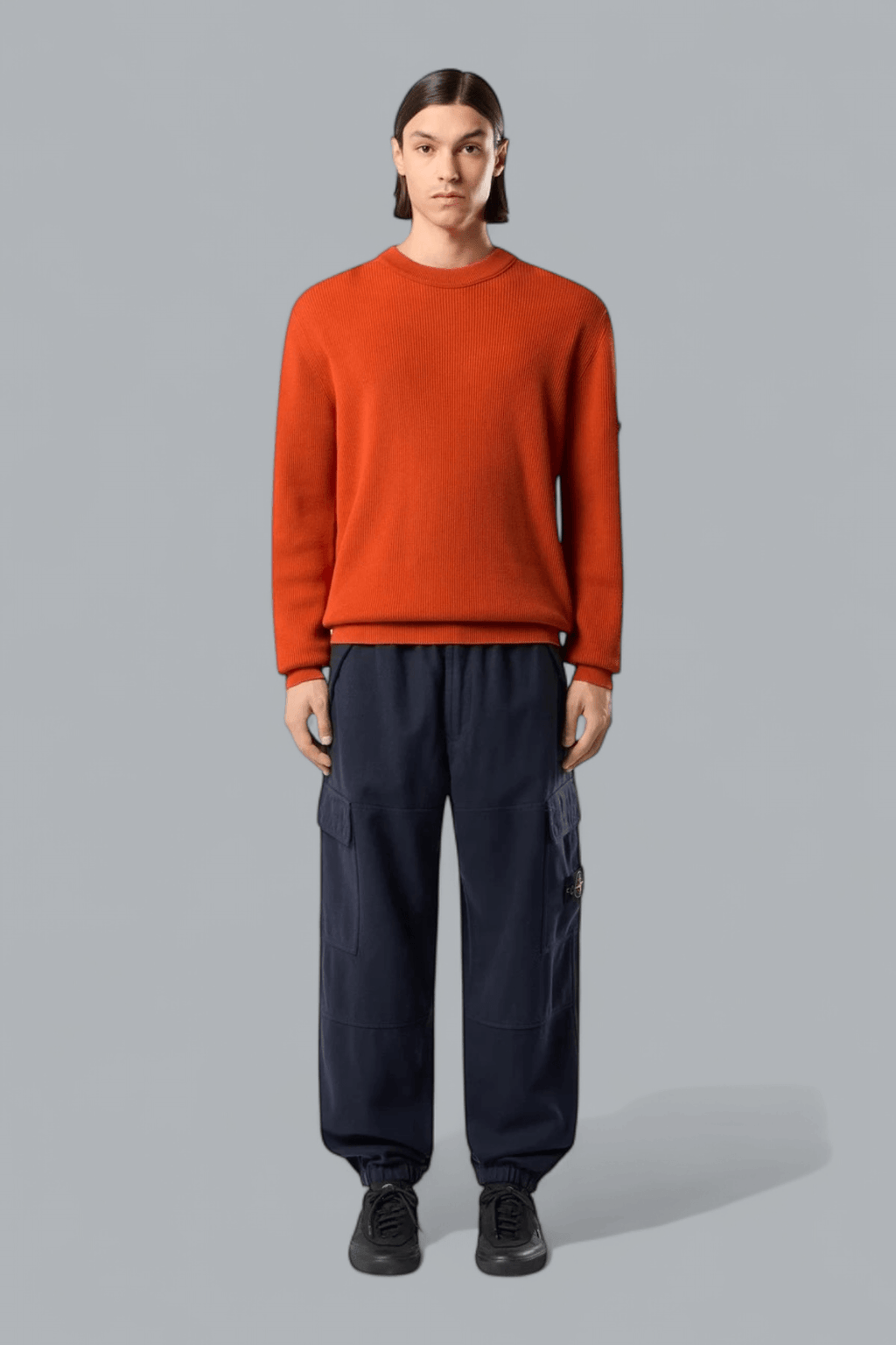 Cargohose aus Woll-Nylon-Flanell-TC