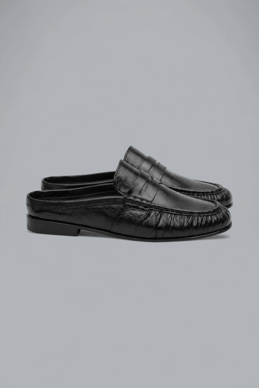 PENNY LOAFER WRINKLE MULE