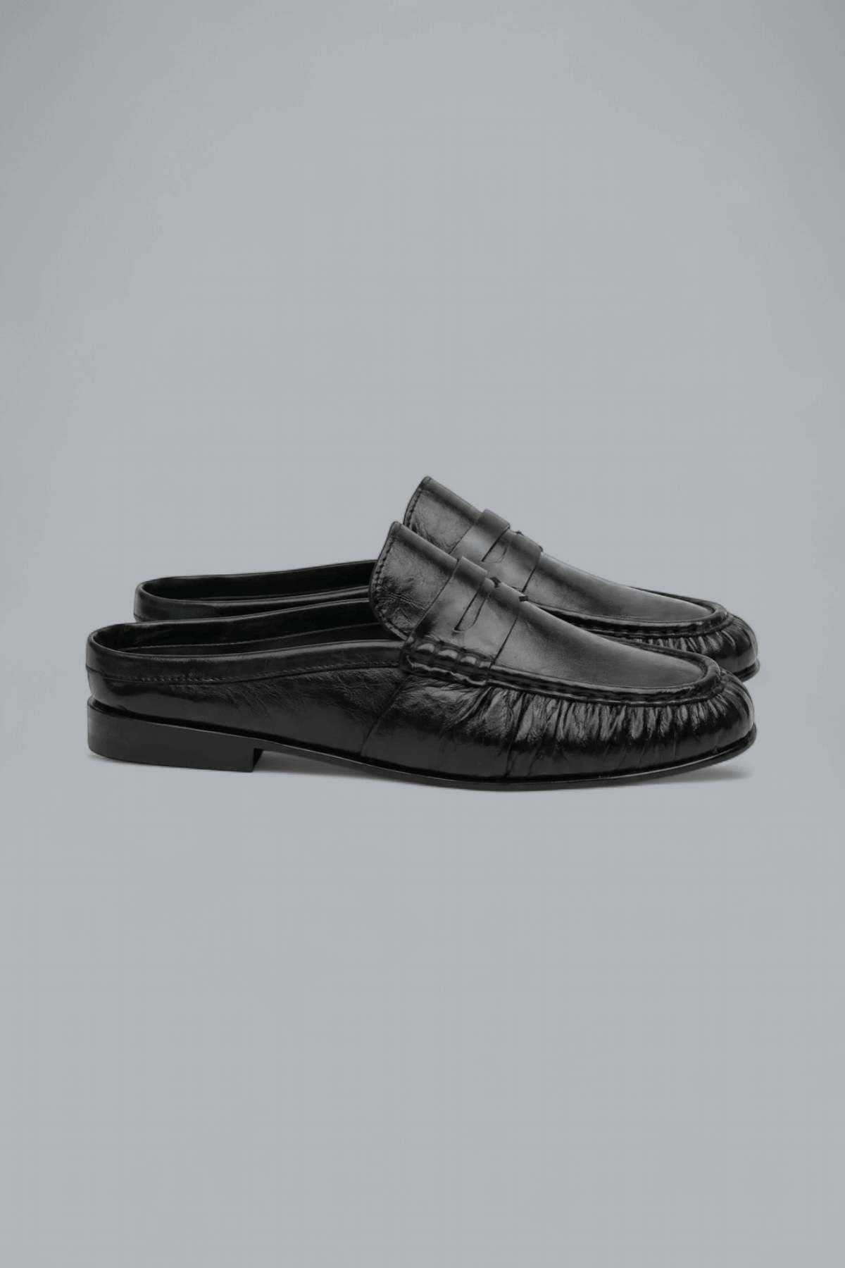 PENNY LOAFER WRINKLE MULE