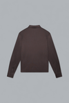SUPIMA ZIP COLLAR LONG SLEEVE POLO SHIRT