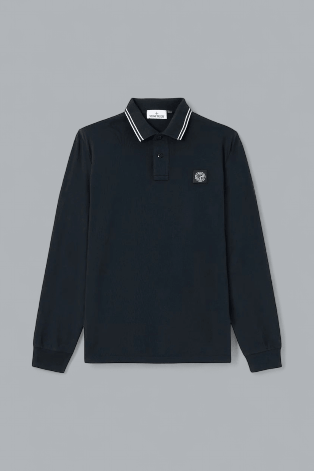 ORGANIC COTTON PIQUÉ WITH STRETCH LONG SLEEVE POLO SHIRT
