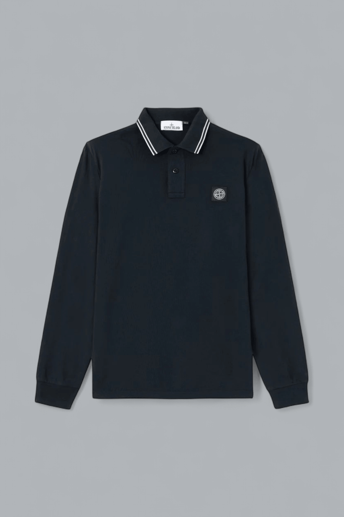 ORGANIC COTTON PIQUÉ WITH STRETCH LONG SLEEVE POLO SHIRT