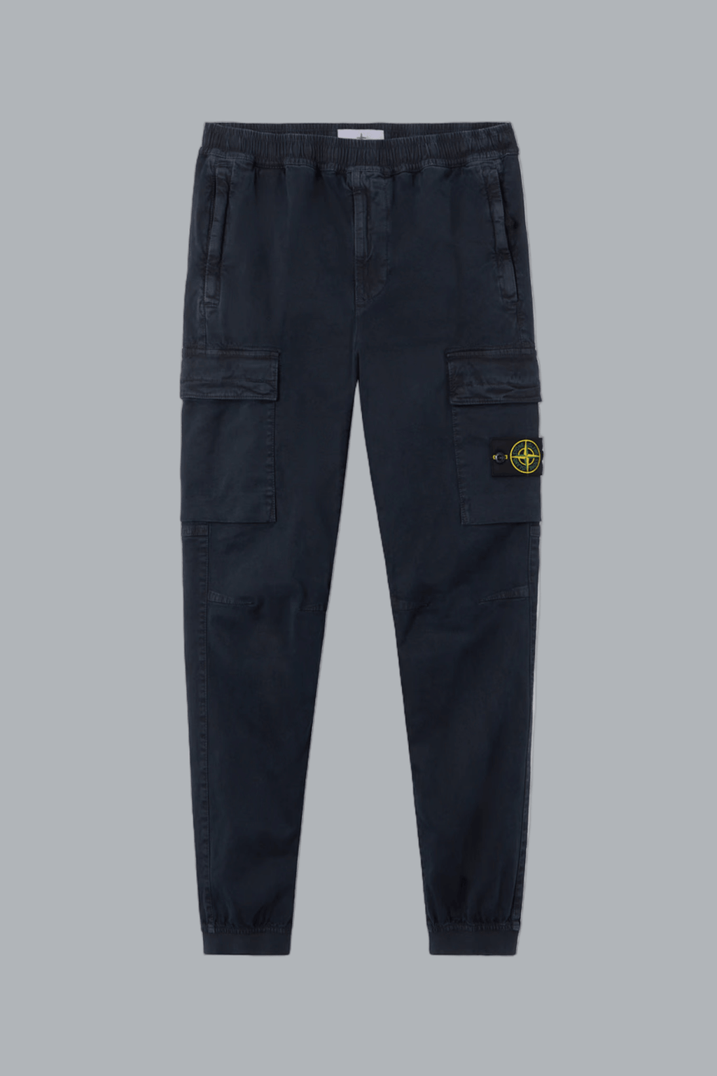 STRETCH ORGANIC BROKEN TWILL COTTON 'OLD' EFFECT CARGO PANTS