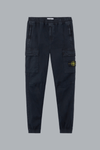 STRETCH ORGANIC BROKEN TWILL COTTON 'OLD' EFFECT CARGO PANTS