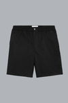 ELASTIC WAIST SHORTS BLACK