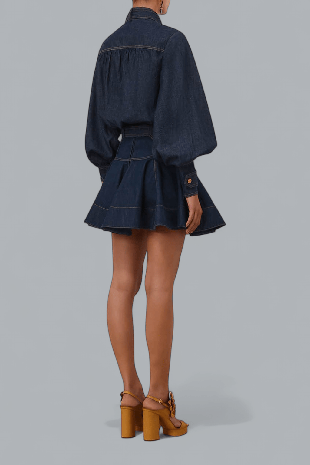 DENIM CARGO BLOUSE