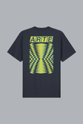 Abstract Back Print T-shirt Navy