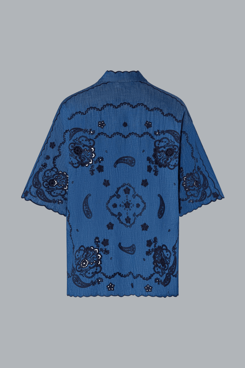 ASTER EMBROIDERED DENIM SHIRT