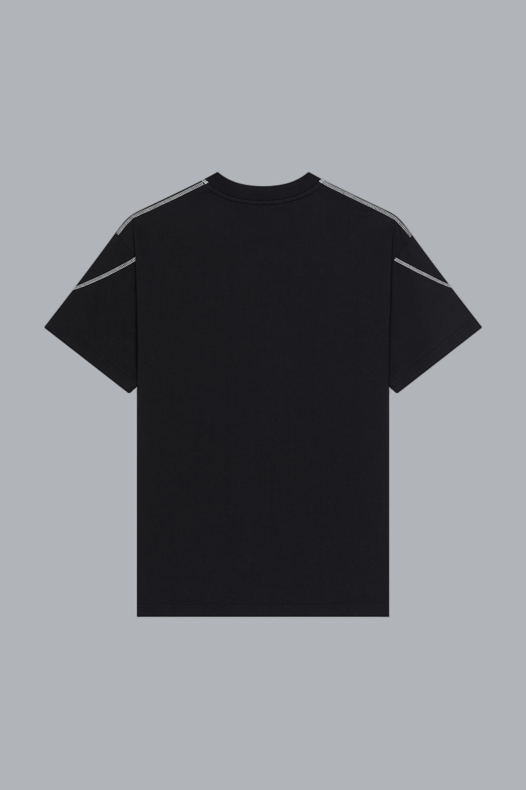 COUTURE SEAM CONTRASTED STITCH T-SHIRT