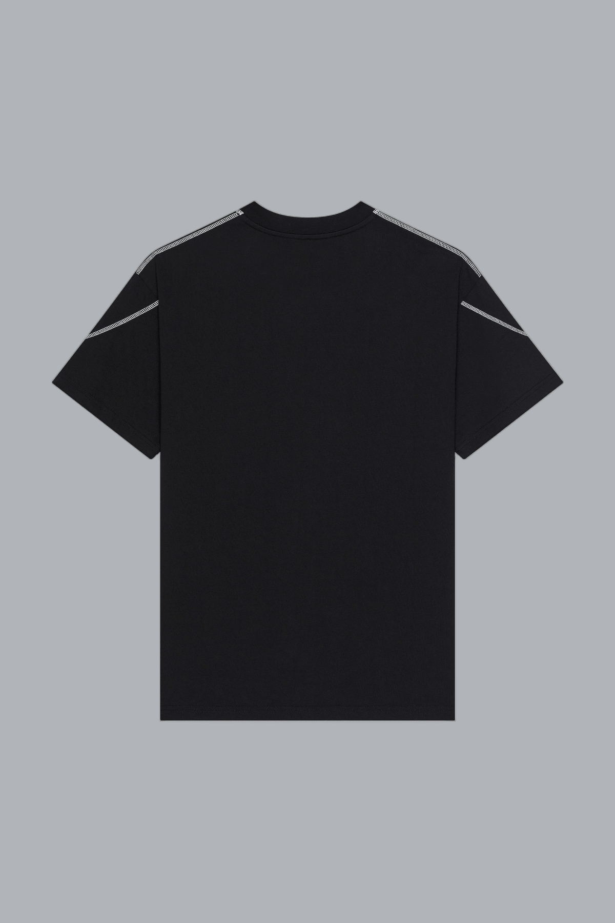 COUTURE SEAM CONTRASTED STITCH T-SHIRT