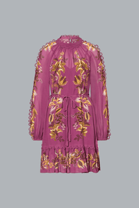 DELICATE CHINTZ MINI DRESS