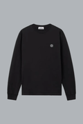 T-shirt van 60/2 katoenjersey, zwart.
