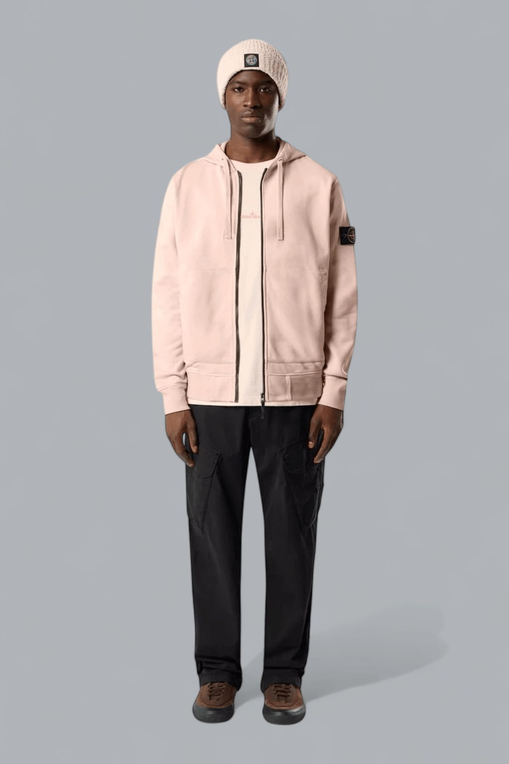 ORGANIC COTTON FLEECE ZIP THROUGH HOODIE