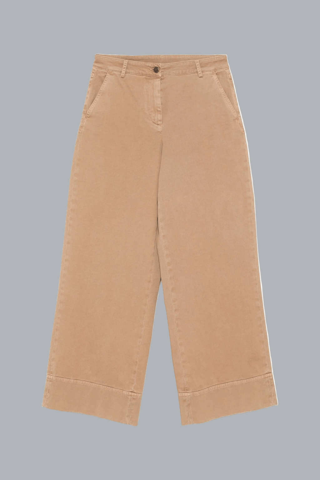 MONCLER WIDE LEG PANTS Beige WOMEN