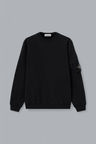 BRUSHED ORGANIC COTTON FLEECE SWEATER