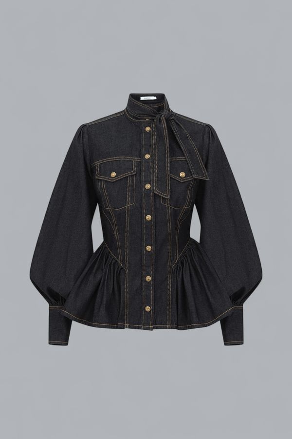 DENIM FITTED SHIRT