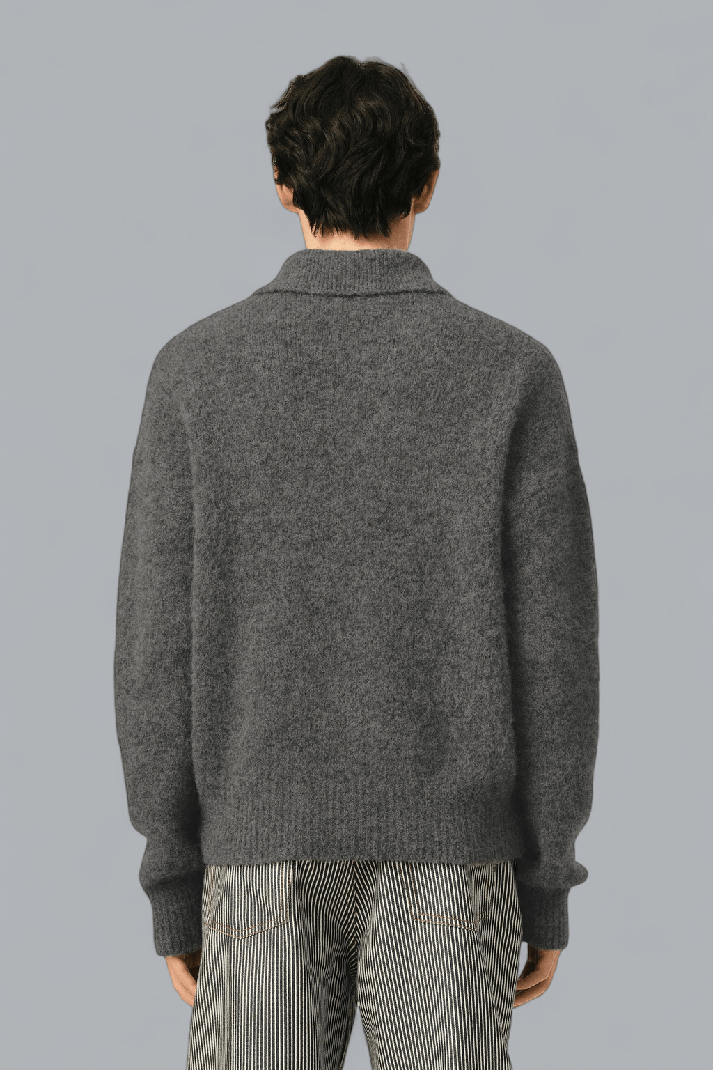 WOOL AND ALPACA AMI POLO SHIRT