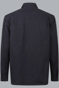 S.I. GHOST COTTON LINEN CANVAS SHIRTS NAVY BLUE