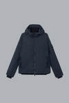 LIGHT RAW HAND ORGANIC COTTON CARDIGAN NAVY BLUE