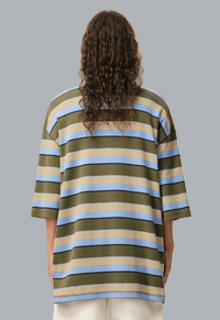 POLO AMI OVERSIZED BLUE