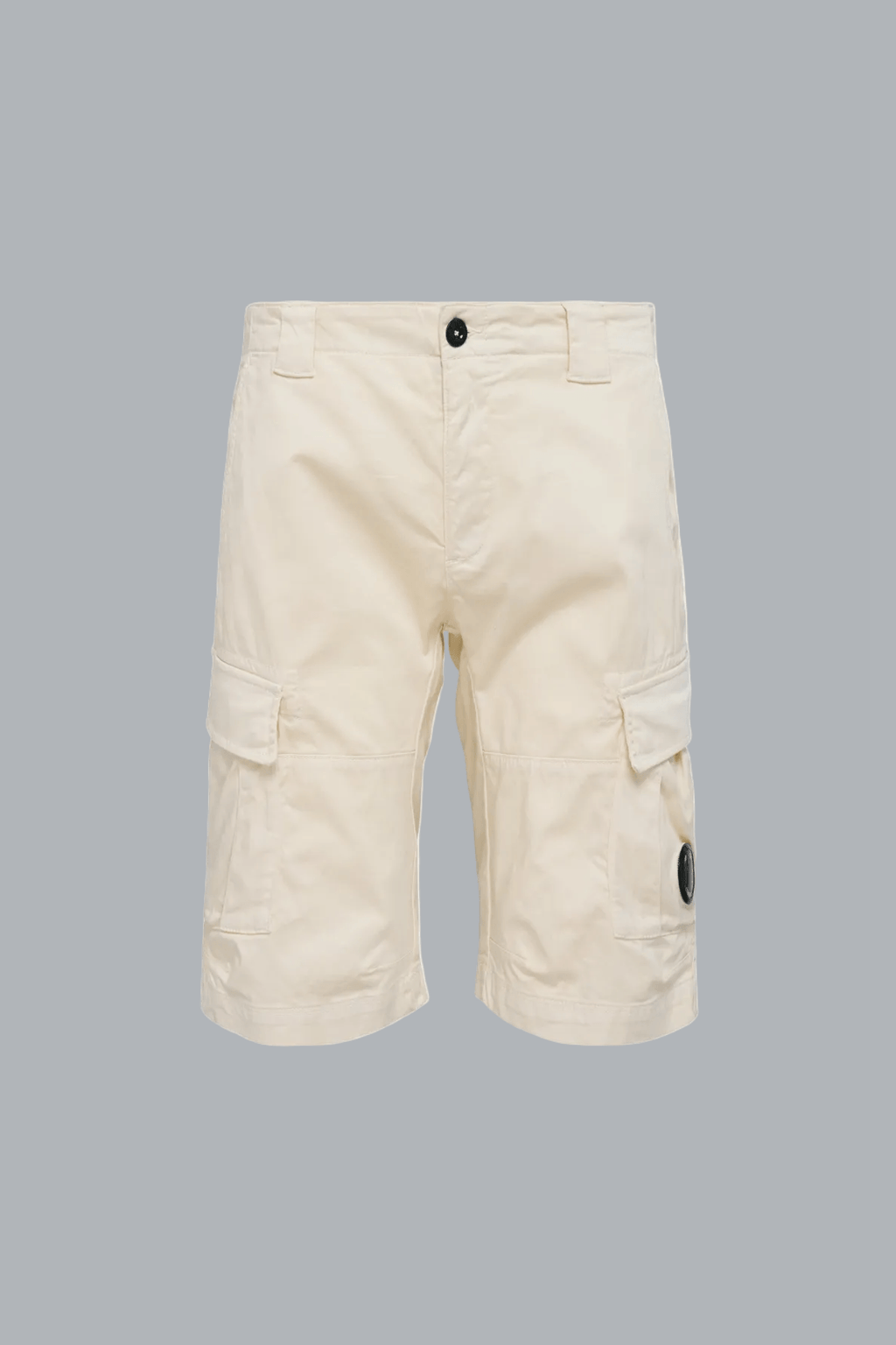 STRETCH SATEEN CARGO LENS SHORTS