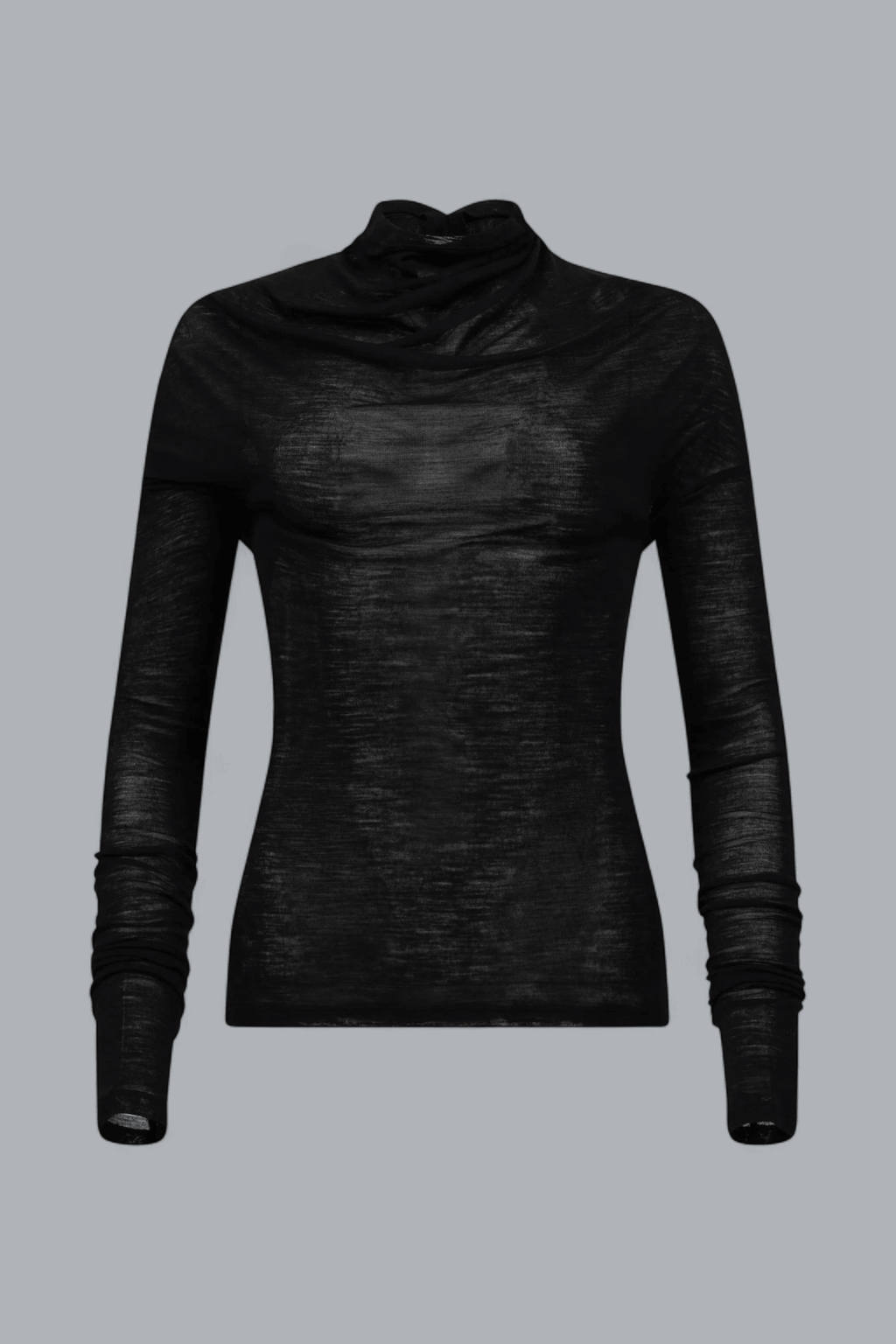 DRAPED LONG SLEEVE TOP