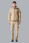 Panama-TC jas van nylon met organische look in de kleur Desert Sand.