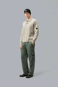 CHENILLE COTTON LENS POLO SHIRT