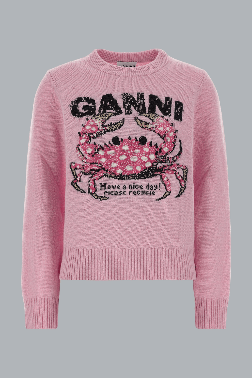 CRAB GRAPHIC WOOL CREWNECK