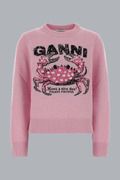 CRAB GRAPHIC WOOL CREWNECK