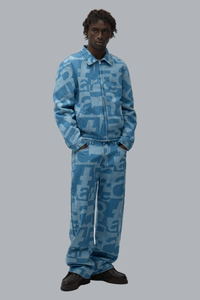 Denim Allover Pants Raw Denim