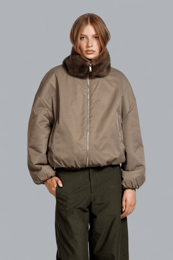 ALLY FAUX MINK JACKET