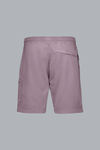 ORGANIC COTTON FLEECE SHORTS PURPLE GRAY