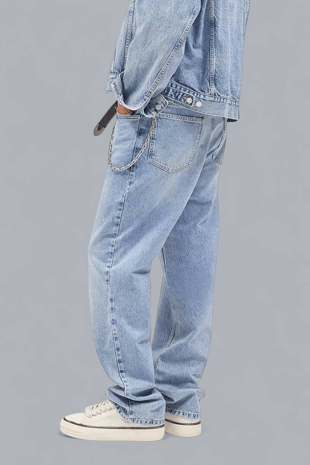 HEATON DENIM STRAIGHT JEANS