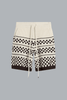 CHECKERED MESH SHORT ALABASTER