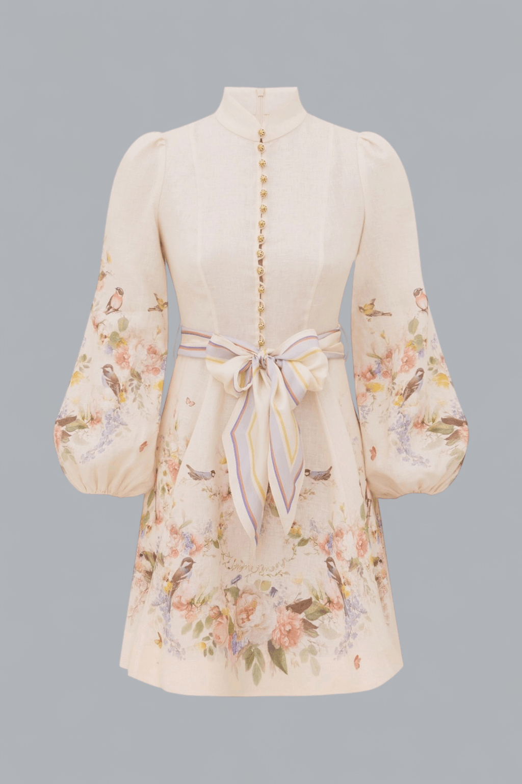 VALIANT BUTTON MINI DRESS