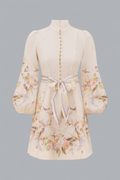 VALIANT BUTTON MINI DRESS