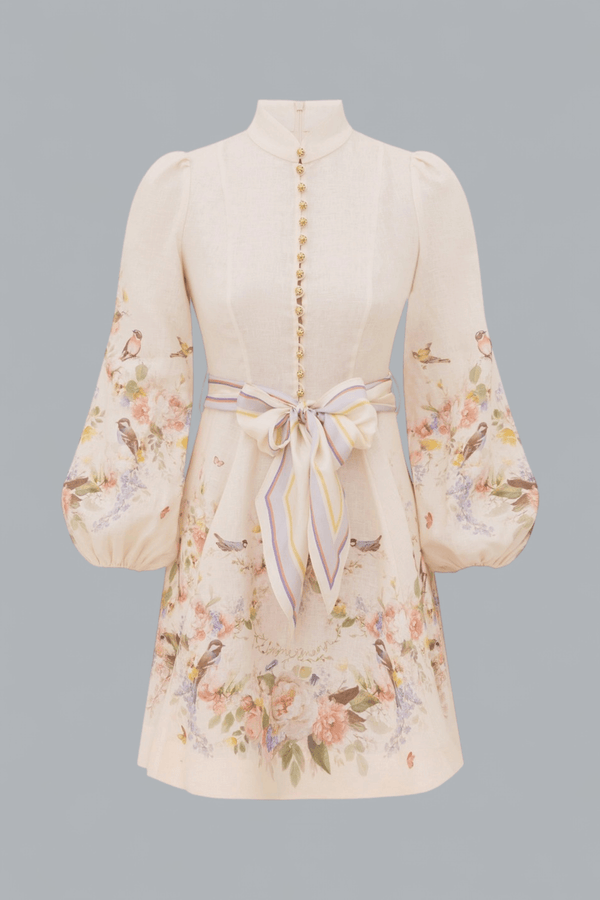 VALIANT BUTTON MINI DRESS