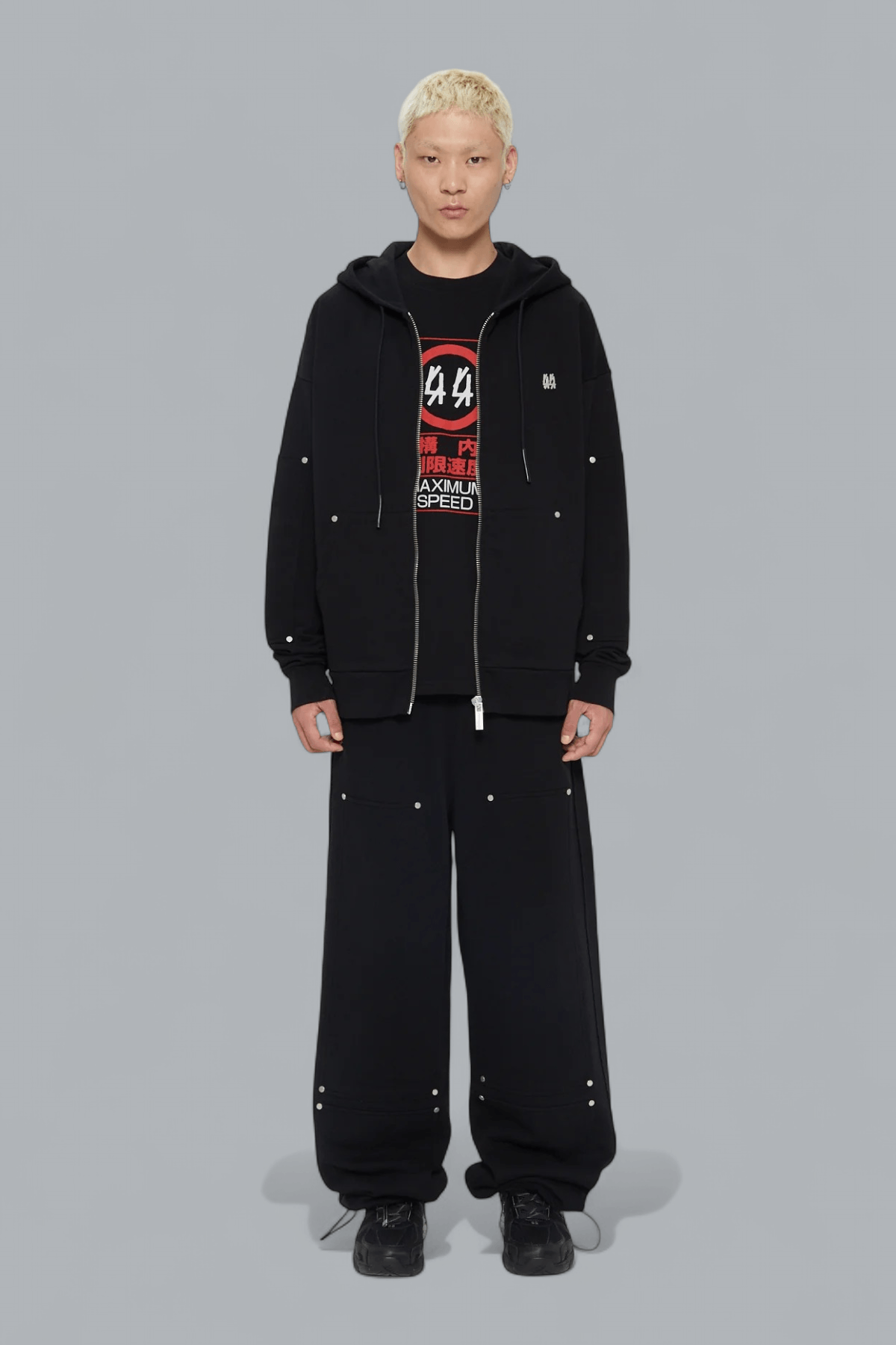 MONK ZIP THROUGH HOODIE