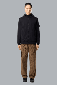 LIGHT RAW HAND ORGANIC COTTON CARDIGAN NAVY BLUE