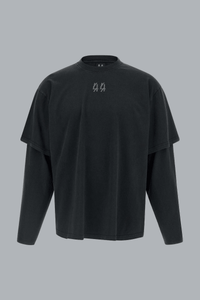 DOUBLE SLEEVE T-SHIRT BLACK