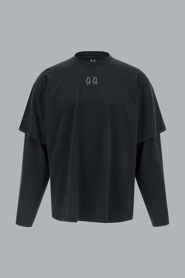 DOUBLE SLEEVE T-SHIRT BLACK