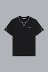 COUTURE SEAM CONTRASTED STITCH T-SHIRT