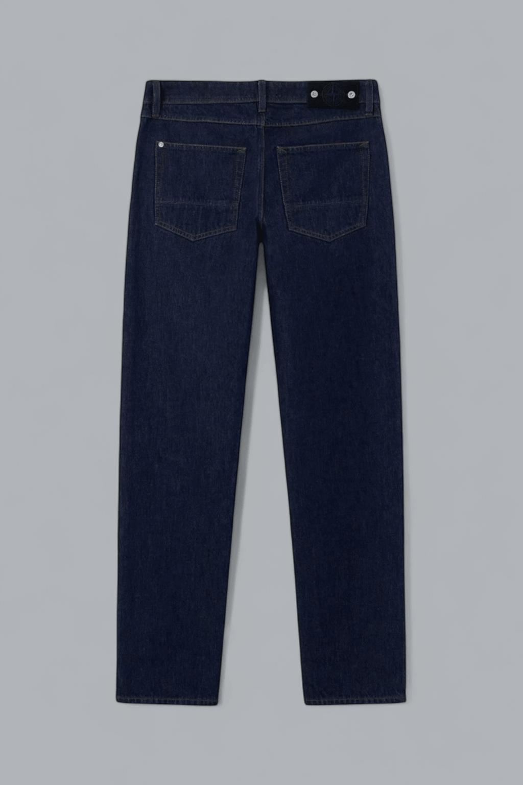 INDIGO DENIM RINSED STRAIGHT FIT JEANS
