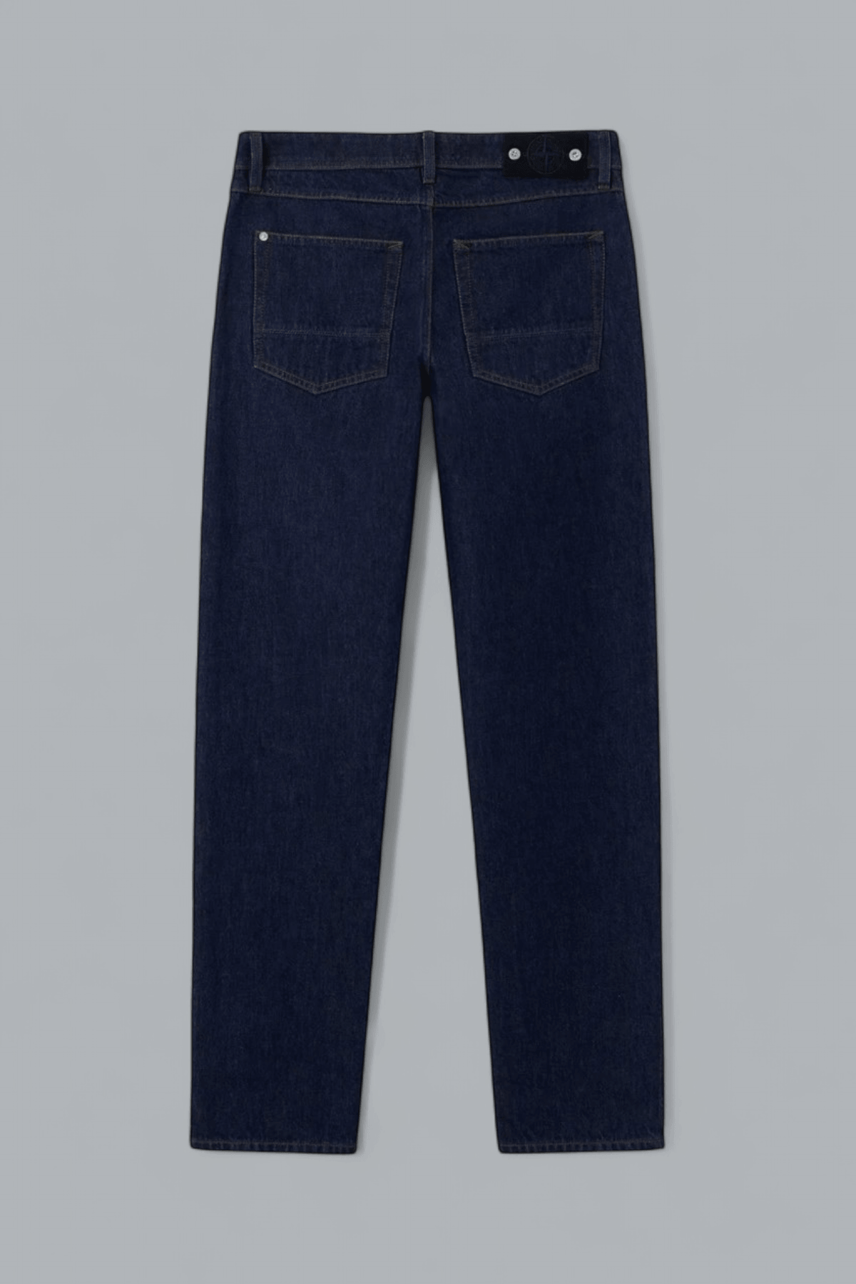 INDIGO DENIM RINSED STRAIGHT FIT JEANS