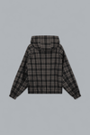 REVERSIBLE PLAID HOODED JACKET