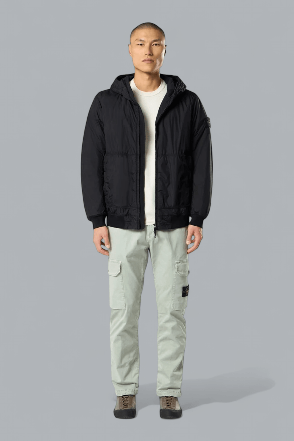 GARMENT DYED CRINKLE REPS NY BOMBER JACKET