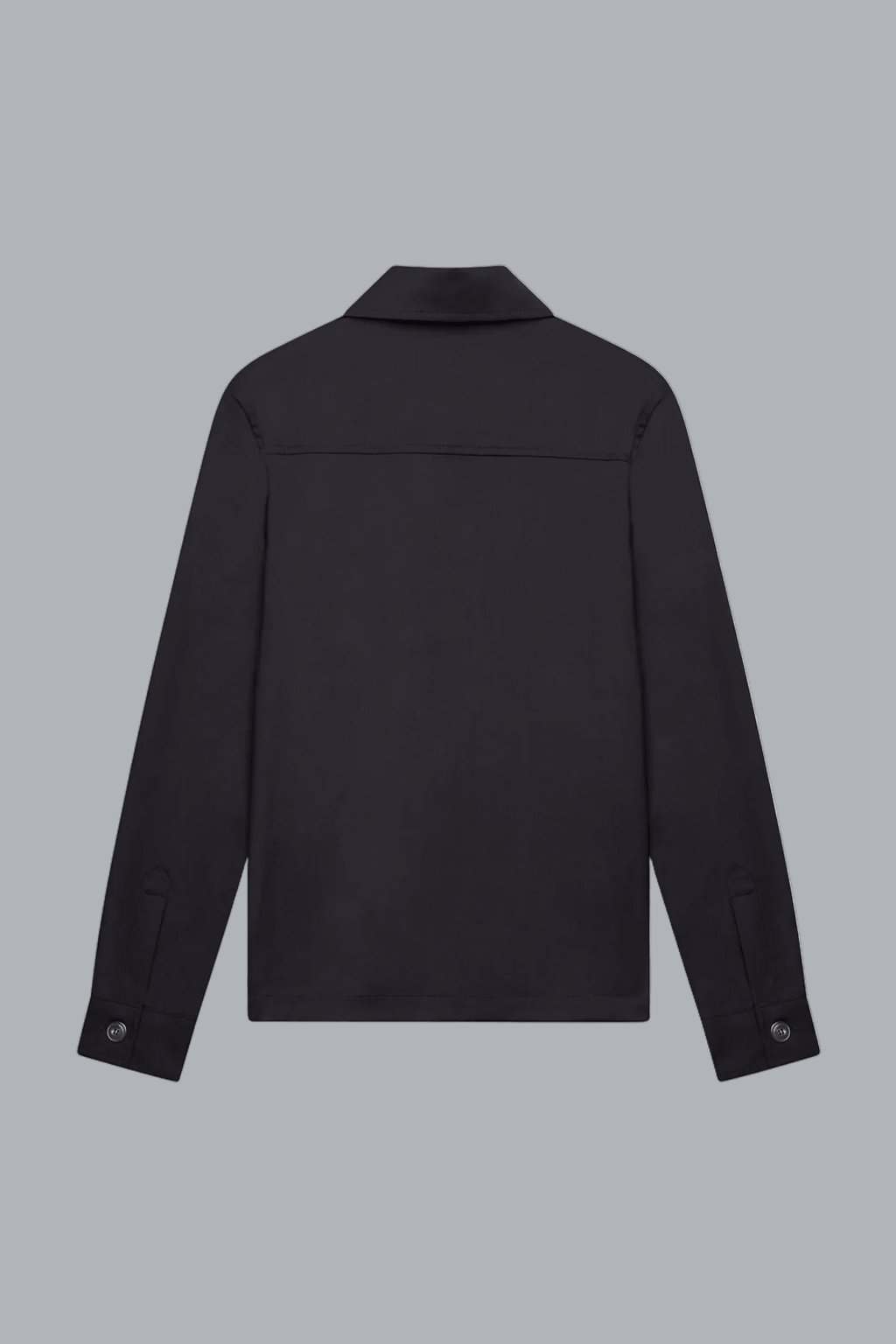 Wool Stretch Overshirt Dark Navy